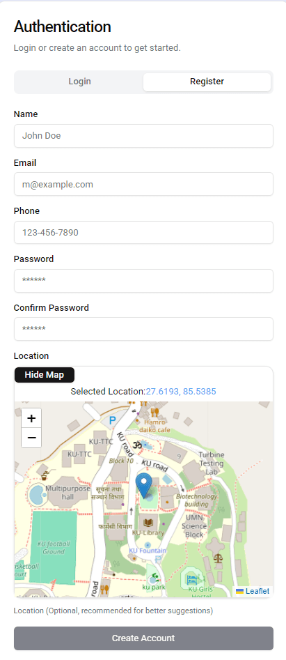 Active Location of Product Lister